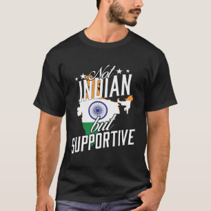 Camiseta Não indiano, mas turista viajante solidário indian