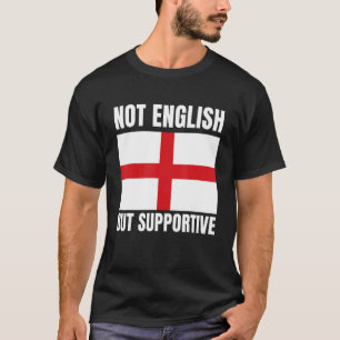 Camiseta Não Inglês, Mas Suporte Para O Sinalizador Da Ingl
