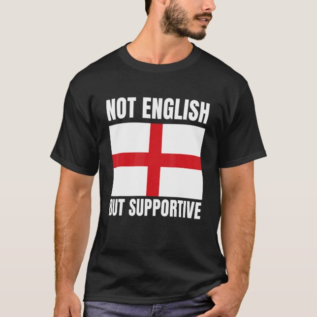 Camiseta Não Inglês, Mas Suporte Para O Sinalizador Da Ingl (Frente)