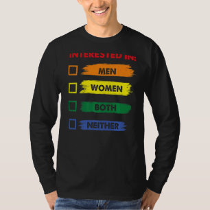 Camiseta Não Interessado Nem Lgbt Pride Mont Graphic Festiv