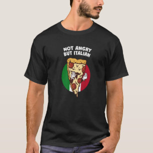 Camiseta Não Irritado, Mas Humor Sarcástico Italiano Sarcas