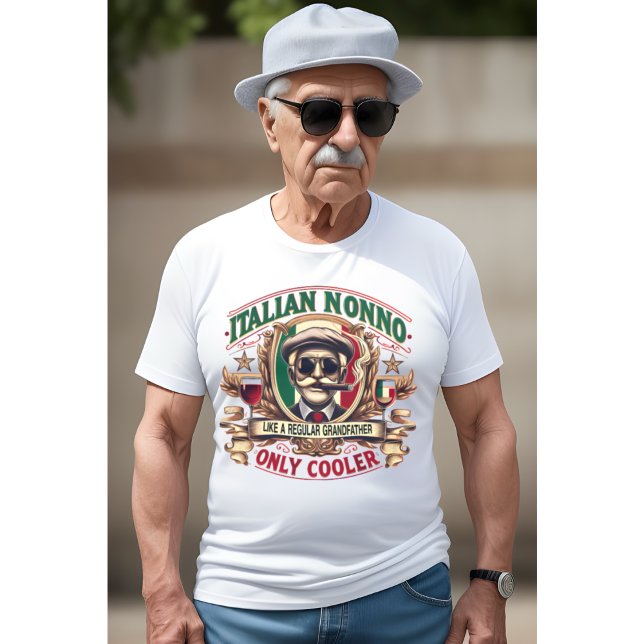 Camiseta Não Italiano Como Avô Regular (Criador carregado)