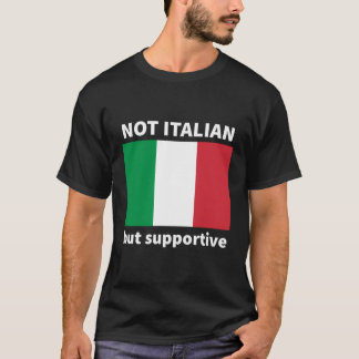 Camiseta Não Italiano, Mas Apoiante