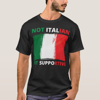 Camiseta Não Italiano, Mas Apoiante, Funny Italia Lover
