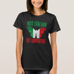 Camiseta Não Italiano, Mas Itália Apoiante Bandeira Prem