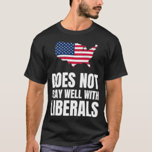 Camiseta Não joga bem com liberais