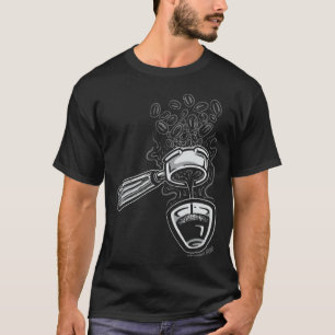 Camiseta Não jogando fora meu tiro de espessa escura torrad