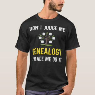 Camiseta Não julgue genealogia genealogia
