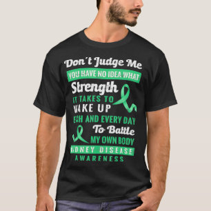 Camiseta Não julgue o meu apoio à sensibilização para a