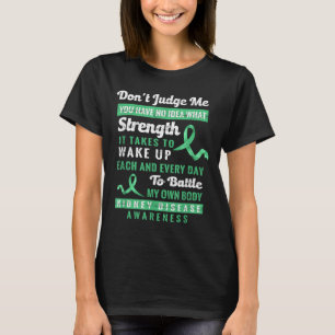 Camiseta Não julgue o meu apoio à sensibilização para a doe