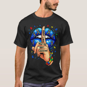 Camiseta Não julgue o que não entende consciência do autism