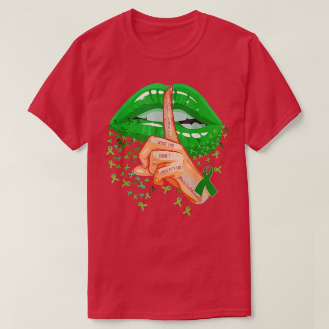 Camiseta Não julgue o que você não entende de saúde mental (Frente do Design)