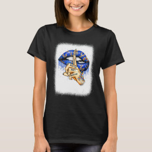 Camiseta Não julgue o que você não entende Lábios Autismo A