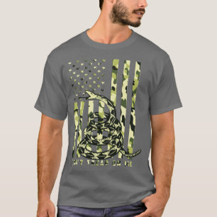 Camiseta Não lance sobre a bandeira da Camo American
