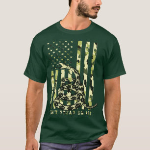 Camiseta Não lance sobre a bandeira da Camo American