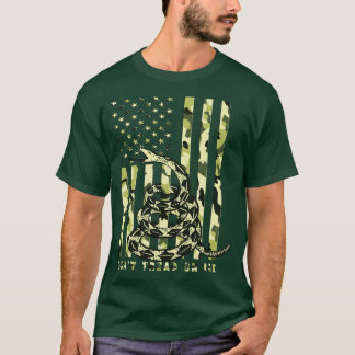 Camiseta Não lance sobre a bandeira da Camo American