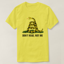 Camiseta Não leia, não eu