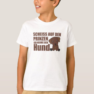 Camiseta Não leve o príncipe, eu levo o cachorro Labrador
