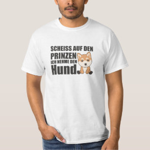 Camiseta Não leve o príncipe, eu levo o cão Shiba Inu