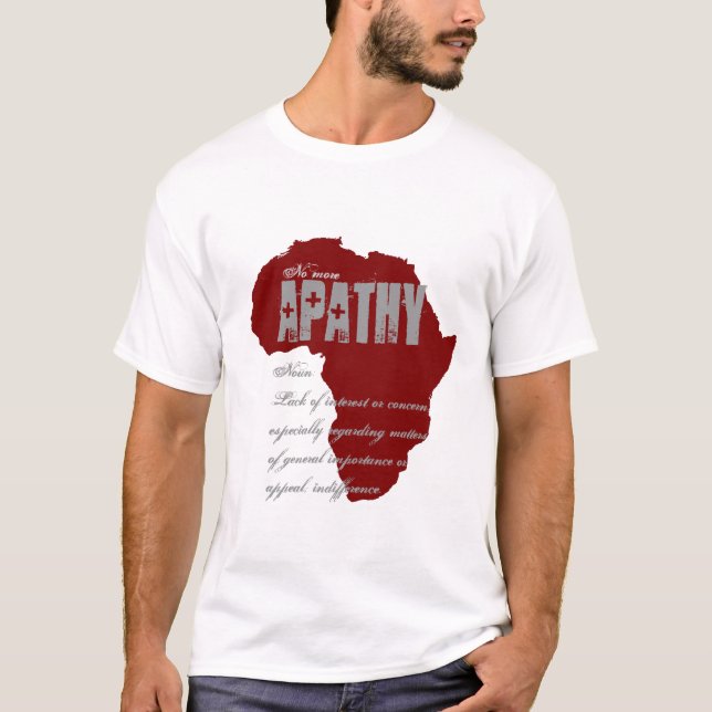 Camiseta Não mais apatia - Tshirt da consciência dos (Frente)