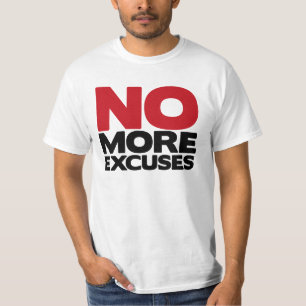 Camiseta Não mais desculpas