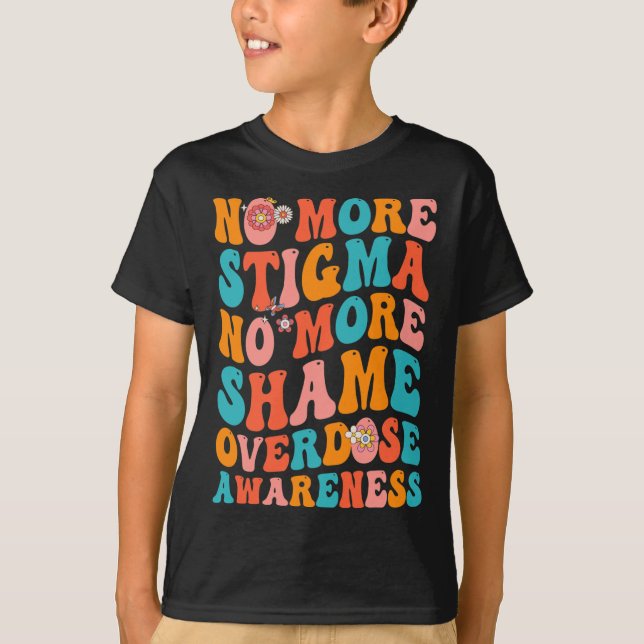 Camiseta Não Mais Estigma Sem Mais Vergonha Sensibilização  (Frente)