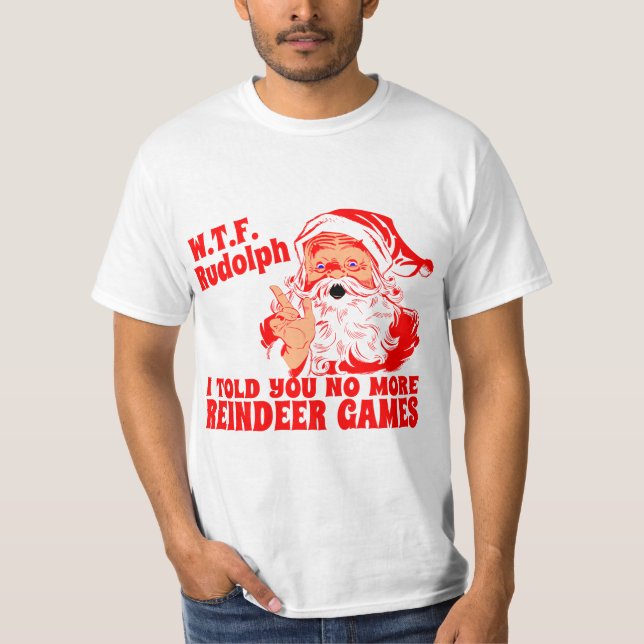 Camiseta Não mais jogos da rena (Frente)