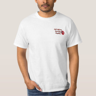 Camiseta Não mais pessoas de ferimento