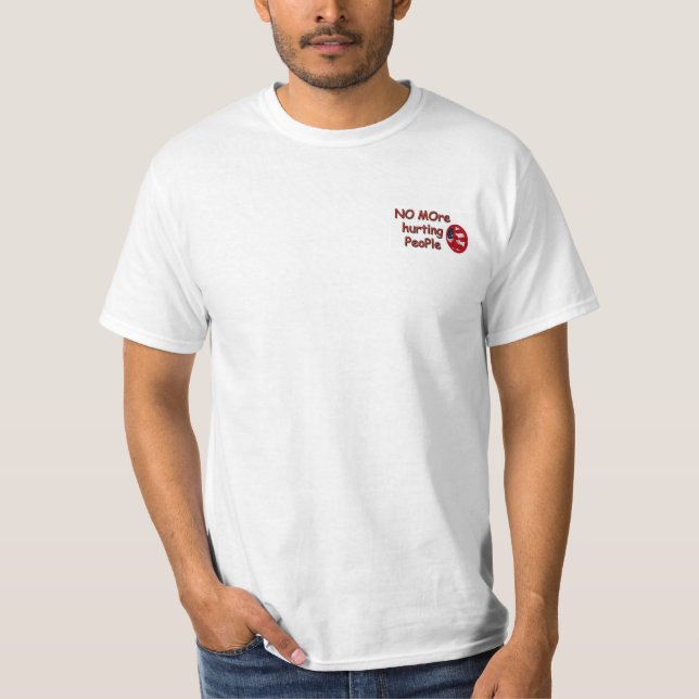 Camiseta Não mais pessoas de ferimento (Frente)