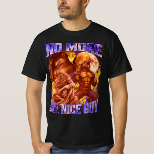 Camiseta Não Mais Sr Cara Legal Piada Alpha Wolf Meme Desen