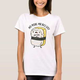 Camiseta Não Mais Sr. Rice Cara Engraçado Sushi Pun