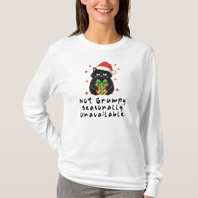 Camiseta Não Mal-Humorado Indisponível Sazonalmente (Frente)