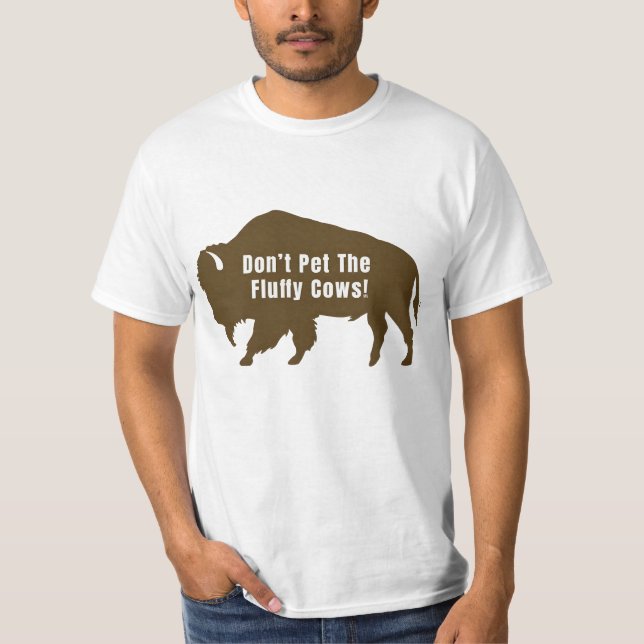 Camiseta Não mastigue o adesivo de vacas fofinhas (Frente)