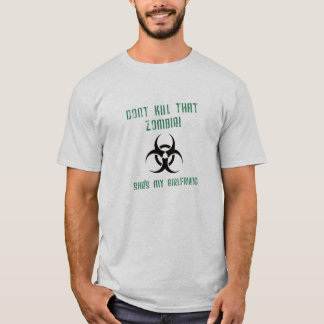 Camiseta Não mate esse zombi, ela é meu namorada