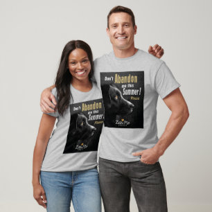 Camiseta Não me abandone este Verão - Proteção dos cães