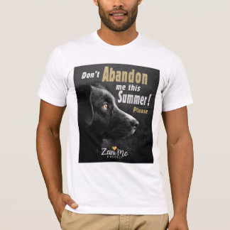 Camiseta Não me abandone este Verão - Proteção dos cães