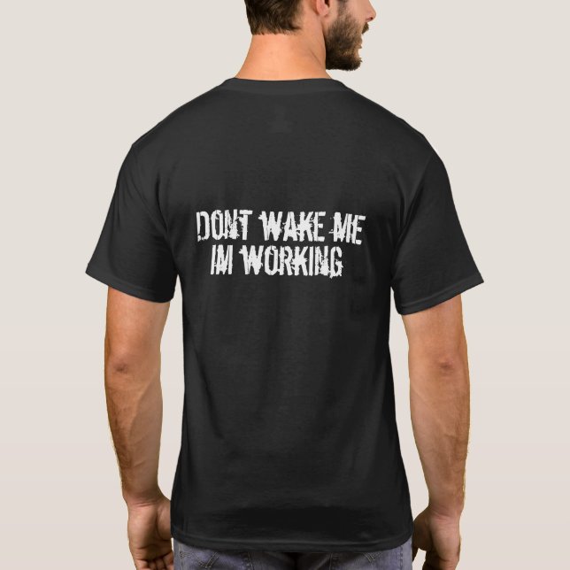 Camiseta Não me acorde (Verso)