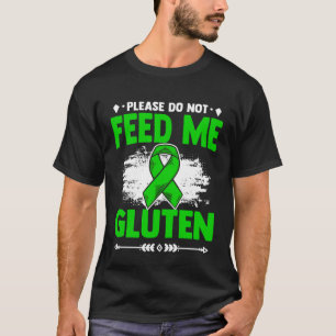 Camiseta Não Me Alimente Com Conhecimento De Doença Celiaca