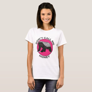 Camiseta Não Me Chame De Mel Feminista Rosa Mel Arte De Me