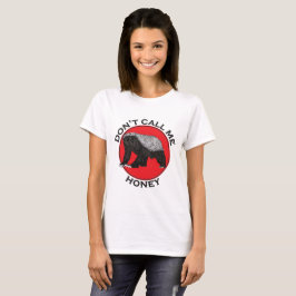 Camiseta Não Me Chame de Texugo Engraçado Arte de Animal Ma