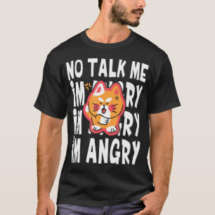 Camiseta Não me diga que sou Angy Cute Angry Cat, o 1.