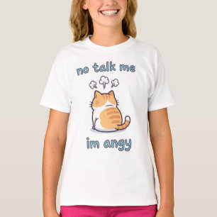 Camiseta Não me diga que sou o "Meme Gato Angy" Cute Kawa