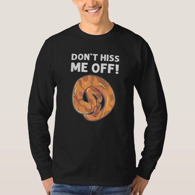 Camiseta Não me Faça Ficar com Raiva! Python Bola Banana Pr (Frente)