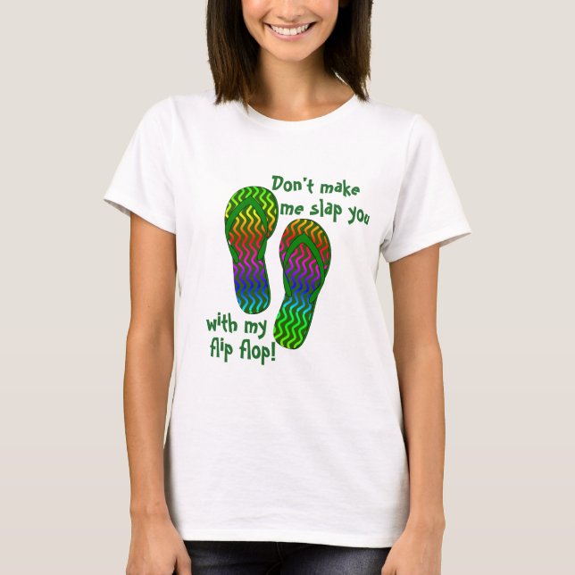 Camiseta Não me faça golpeá-lo (Frente)