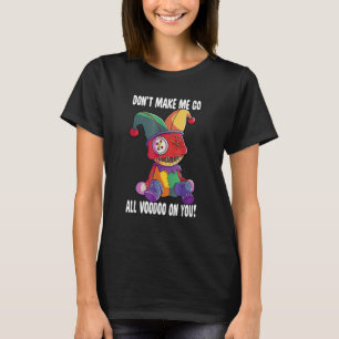 Camiseta Não Me Faça Ir Todo Voodoo Em Você Boneca Mardi Gr