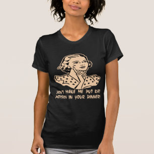 Camiseta Não me faça pôr o veneno do rato em seu comensa