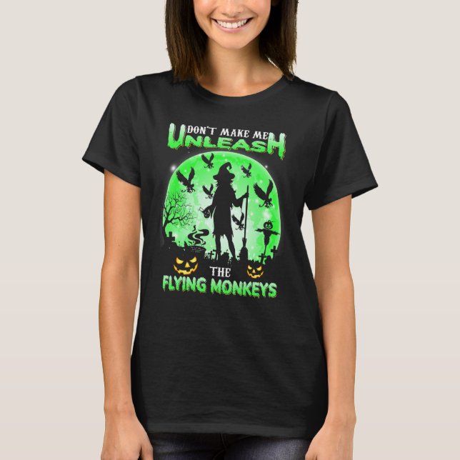 Camiseta Não me faça soltar os macacos voadores, Witch Hal (Frente)