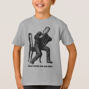 Camiseta Não me faça usar isto! (Acordeão)