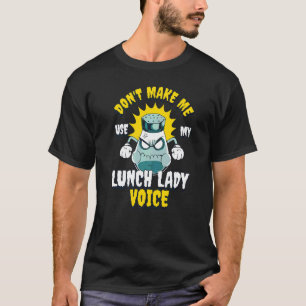 Camiseta Não me faça usar minha voz de almoço