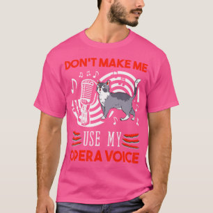Camiseta Não Me Faça Usar O Meu Pinto De Letras De Voz Da Ó